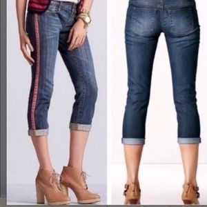 Women's SZ 2 Cabi Crop Tux Capri Cropped Jeans